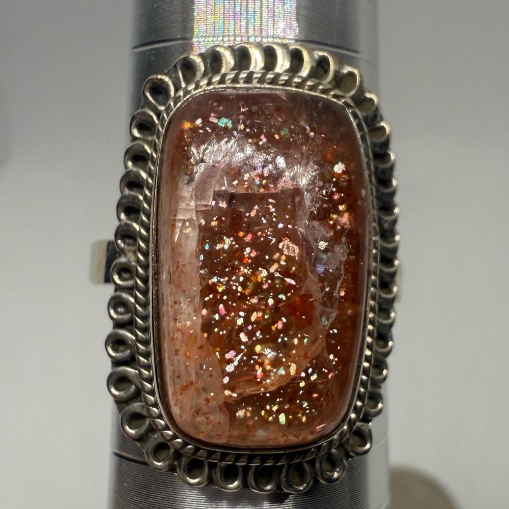 Sterling Silver Sunstone Ring